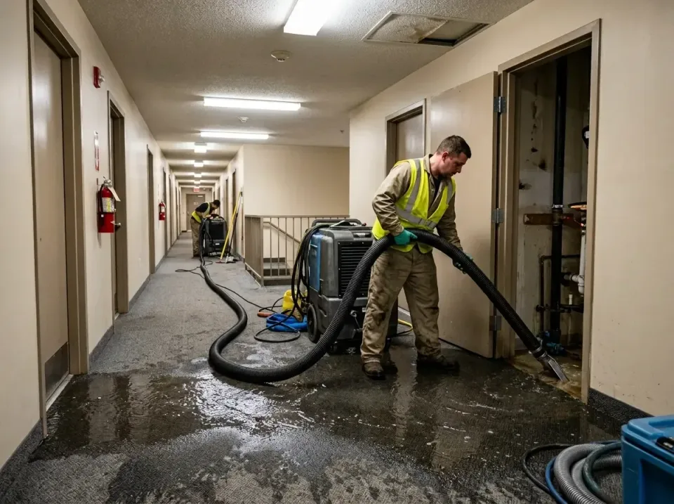 multi-unit-apartment-hallway-f-005 — frequently asked questions, Emergency Burst Pipe Water Extraction & Removal in Yorktown…